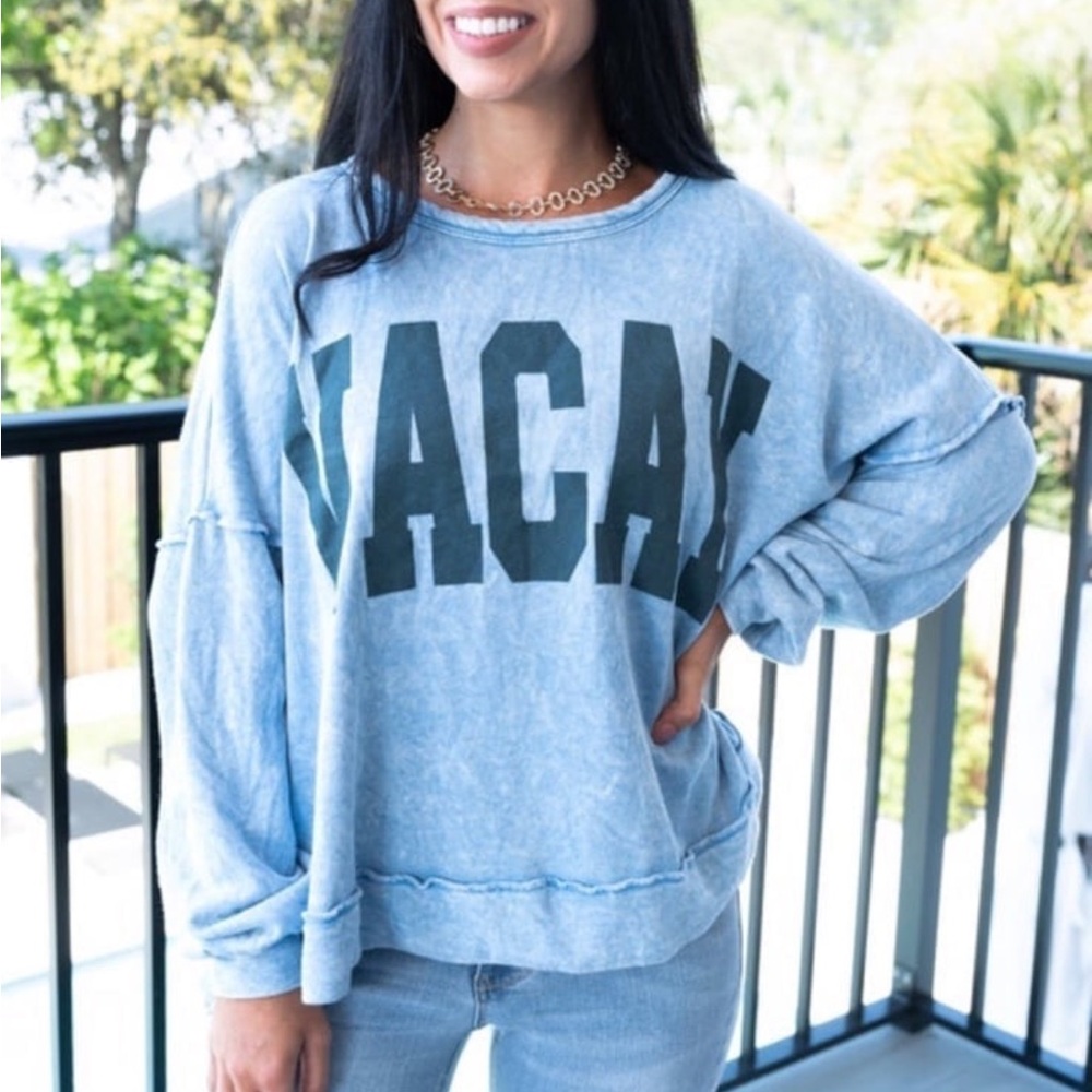 Peach Love VACAY Sweatshirt